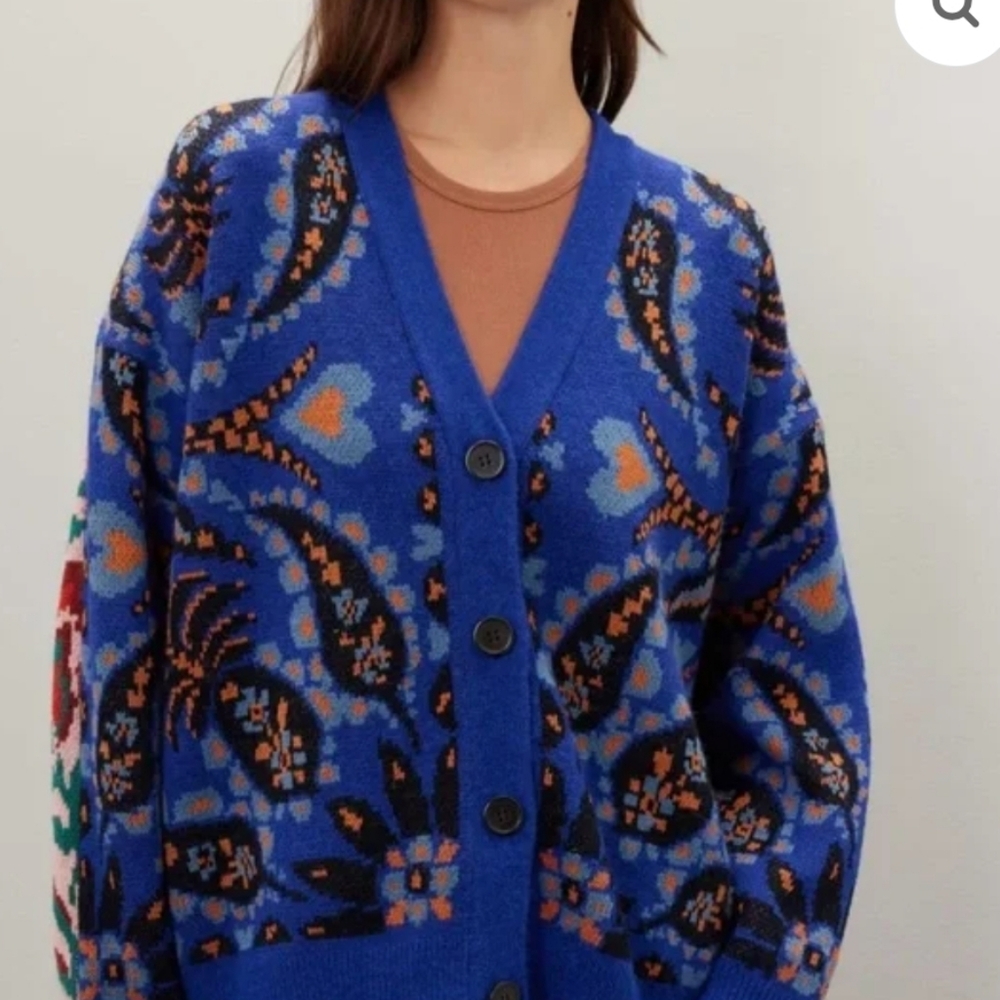 Farm Rio Mixed Prints Cardigan - Picture 5 of 8